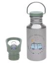 Lässig Trinkflasche - Edelstahl Bus